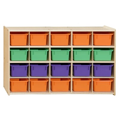 Contender™ 20 Tray Storage with Assorted Pastel Trays - RTA (C14503AP)