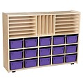 Contender™ Multi-Storage with Purple Trays - Assembled with Casters (C14009PPF-C5)