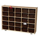 Contender™ 25 Tray Mobile Storage w/ Chocolate Trays - Assembled (C16002F-C5)