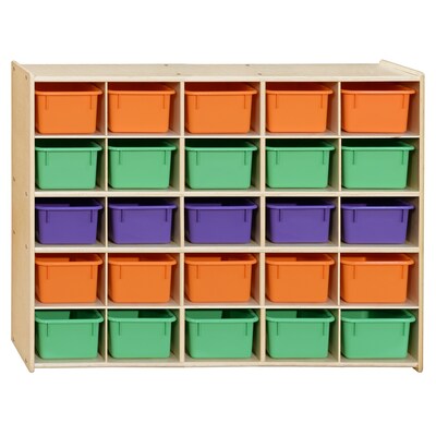 Contender™ 25 Tray Storage with Assorted Pastel Trays - Assembled (C16003APF)
