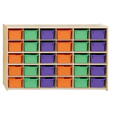 Contender™ 30 Tray Storage with Assorted Pastel Trays - Assembled (C16033APF)