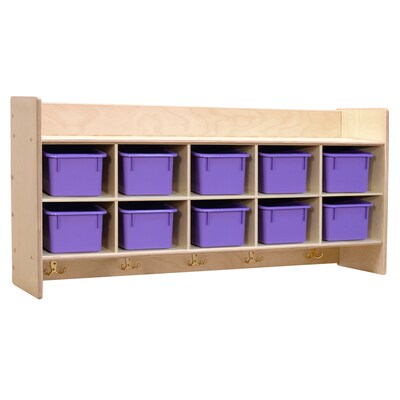 Contender™  Wall Hanging Storage with Purple Trays - RTA (C51409PP)