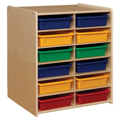 Contender™ 12 Letter Tray Cubby Storage with Assorted Trays - RTA (C990659AT)