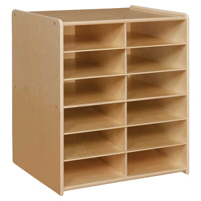 Contender™ 12 Letter Tray Cubby Storage Without Trays - Assembled (C990659F)