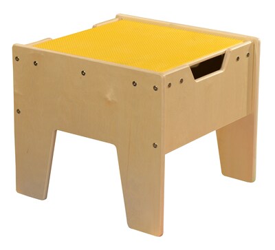Contender™ 2-N-1 Activity Table with Yellow LEGO™ Compatible Top - Assembled (C991300F-Y)
