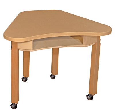 Wood Designs Mobile Synergy 24 x 30 High Pressure Laminate Deep Desk with Hardwood Legs- 29