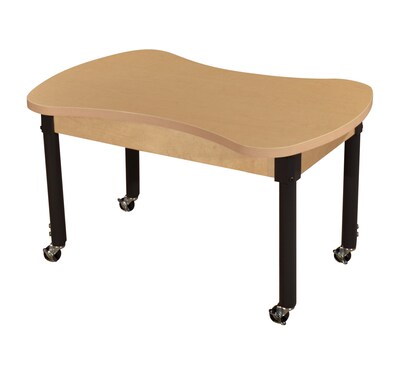 Wood Designs Mobile Synergy Junction 24 x 36 High Pressure Laminate Table with Adjustable Legs 20-31 (HPL2436CA1829C6)