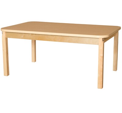 Wood Designs 36 x 60 Rectangle High Pressure Laminate Table with Hardwood Legs- 20 (HPL366020)