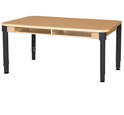 Wood Designs 36 x 60 Four Seater High Pressure Laminate Desk with Adjustable Legs 18-29