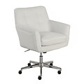 Serta Ashland Fabric Home Office Chair, Ivory (48372)