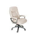 Serta Works Bonded Leather and Mesh Executive Office Chair with Smart Layers Technology, Inspired Ivory (CHR200055)