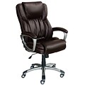Serta Works Bonded Leather Executive Office Chair, Midnight Black (CH200111)