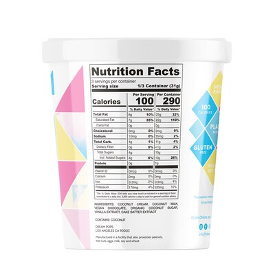 Dream Pops Bites Birthday Cake, 4 oz., 12/Pack (345-00030)