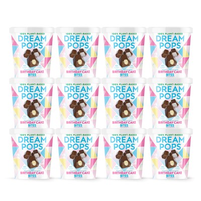 Dream Pops Bites Birthday Cake, 4 oz., 12/Pack (345-00030)