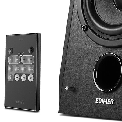 Edifier R1850DB 70-Watt-RMS Amplified Bluetooth Bookshelf Speaker System with Sub Out, Black (EEC4003295)