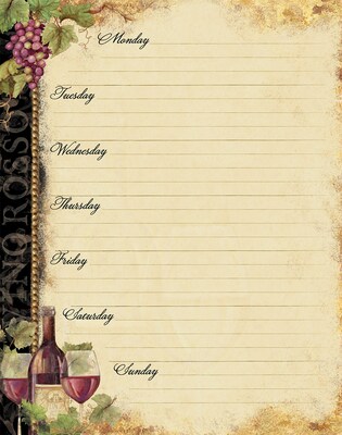 Lang Gilded Wine Jumbo Weekly Planner (1083069)