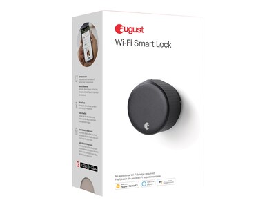 August WiFi Smart Lock, Matte Black (AUG-SL05-M01-G01)
