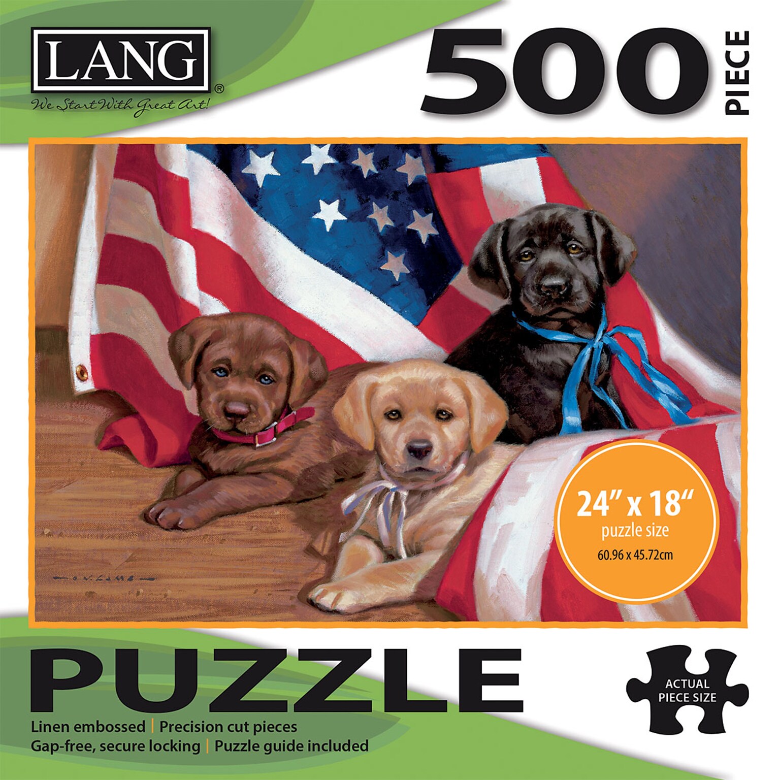 LANG AMERICAN PUPPY PUZZLE - 500 PC (5039104)