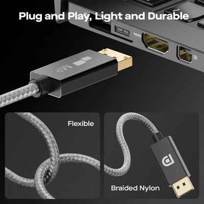 Mobile Pixels Inc. 6' 8K Display Port to Display Port Audio/Video Cable (MPX1001006P01)