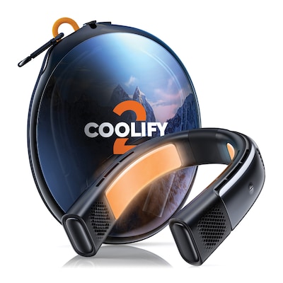 TORRAS COOLIFY 2 Personal Bladeless 4,000 mAh Rechargeable A/C & Heater, 5-Speed, Starry Black (X00FG1006)