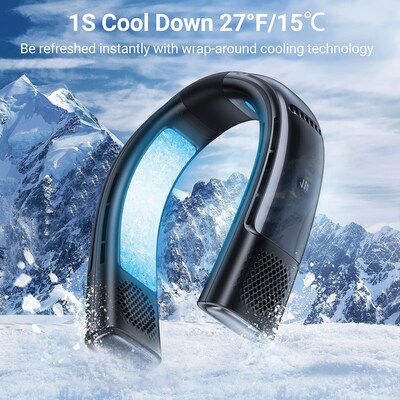 TORRAS COOLIFY 2 Personal Bladeless 4,000 mAh Rechargeable A/C & Heater, 5-Speed, Starry Black (X00FG1006)