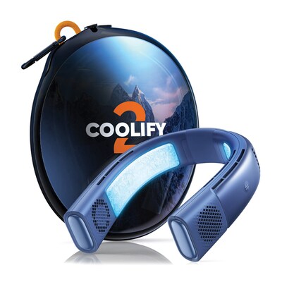 TORRAS COOLIFY 2 Personal Bladeless 5,000 mAh Rechargeable A/C & Heater, 5-Speed, Ocean Blue (X00FG1A006)