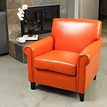 Noble House Russell Bonded Leather Club Chair Orange Single (216739)