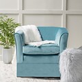 Noble House Crawford New Velvet Club Chair Blue Single (298870)