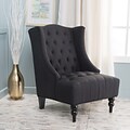 Noble House Tall Fabric Club Chair Dark Charcoal Single (299876)