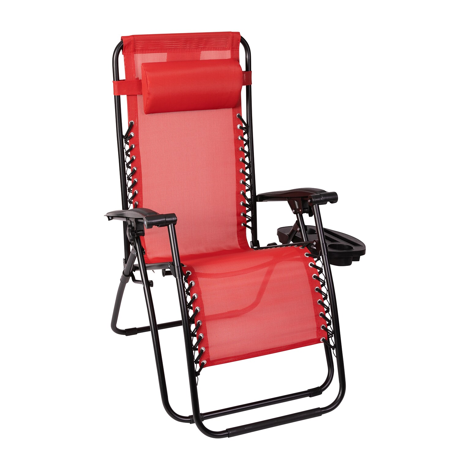 Flash Furniture Celestial Folding Reclining Lounge Chair, Red, 2 Pack (2GM103122SSRD)