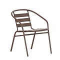 Flash Furniture Lila Indoor-Outdoor Restaurant Stack Chair, Bronze (TLH015CBZ)