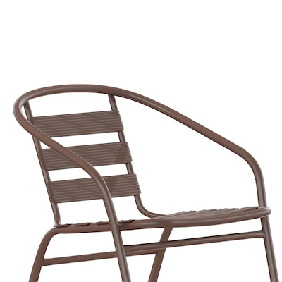 Flash Furniture Lila Restaurant Stack Chair, Bronze (TLH017CBZ)