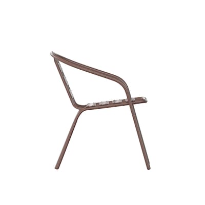 Flash Furniture Lila Restaurant Stack Chair, Bronze (TLH017CBZ)