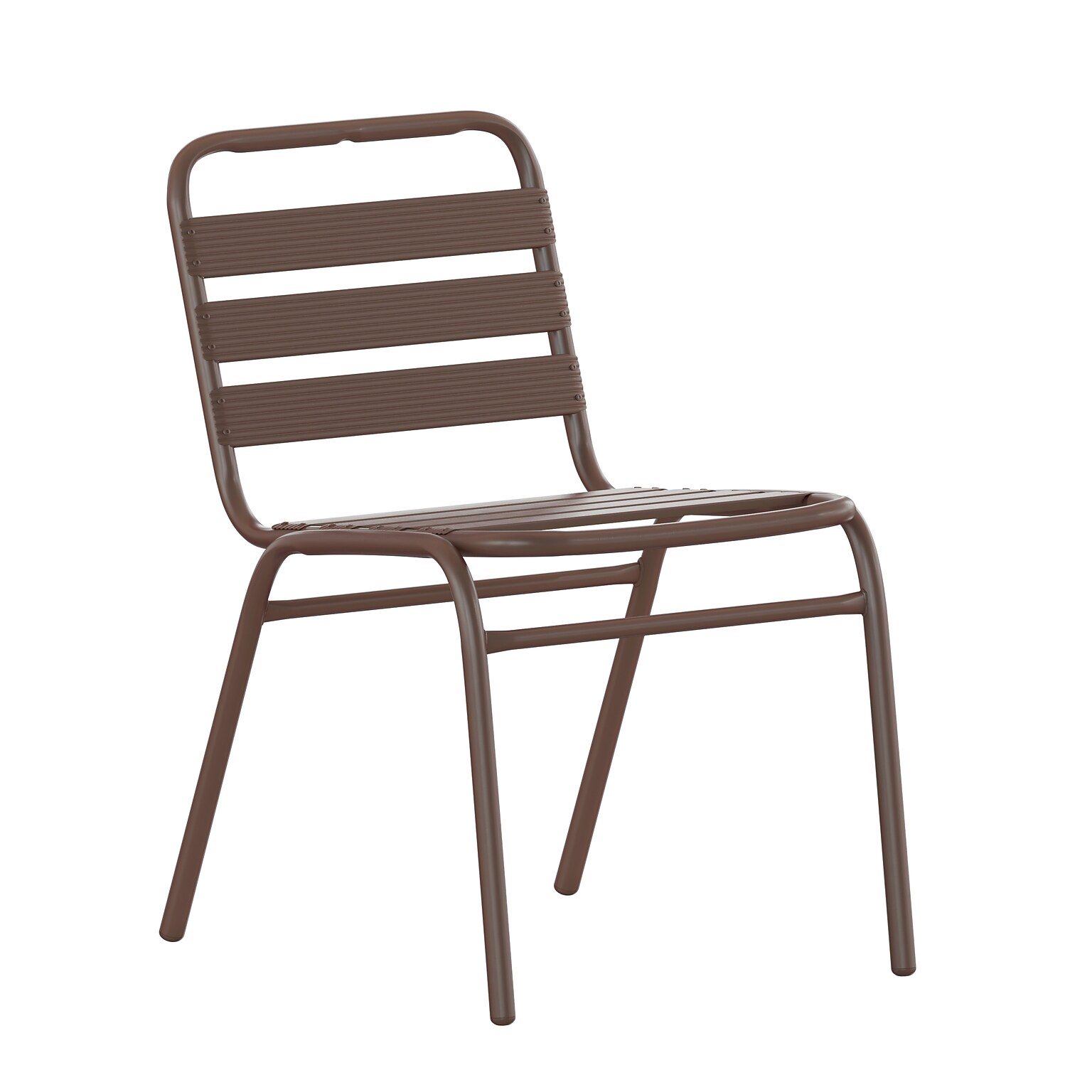 Flash Furniture Lila Indoor-Outdoor Restaurant Stack Chair, Bronze (TLH015CBZ)