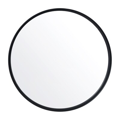 Flash Furniture Jennifer Deep Framed Wall Mirror, 24" Black (HMHD22M115YABLK)