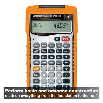 Calculated Industries Construction Master® Pro 4080 Trigonometric Hand-Held Calculator