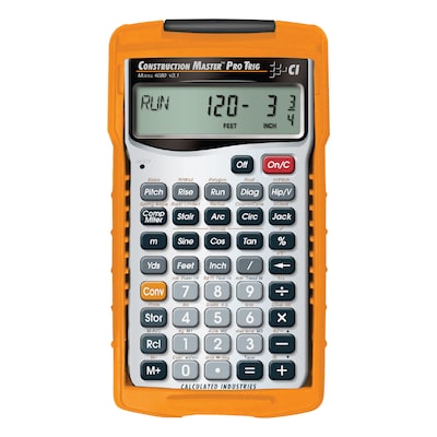 Calculated Industries Construction Master® Pro 4080 Trigonometric Hand-Held Calculator