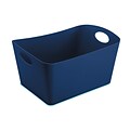 Koziol BOXXX L 15 Liter Storage Bin Solid Deep Velvet Blue (5743585)
