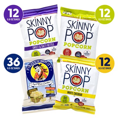 Skinny Pop Variety/Pirates Booty Aged White Cheddar Bundle (600-04051)