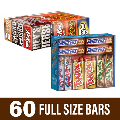 Hershey Chocolate Full Size Variety/Mar's Chocolate Full Size Variety, 2/Bundle (600-04055)