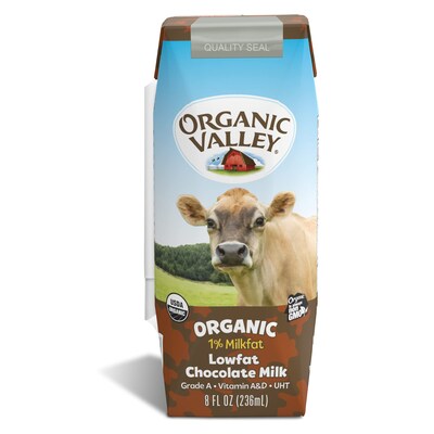 Organic Valley Aseptic Single Serve Chocolate Milk, 8 Oz, 24/Pack (307-00380)