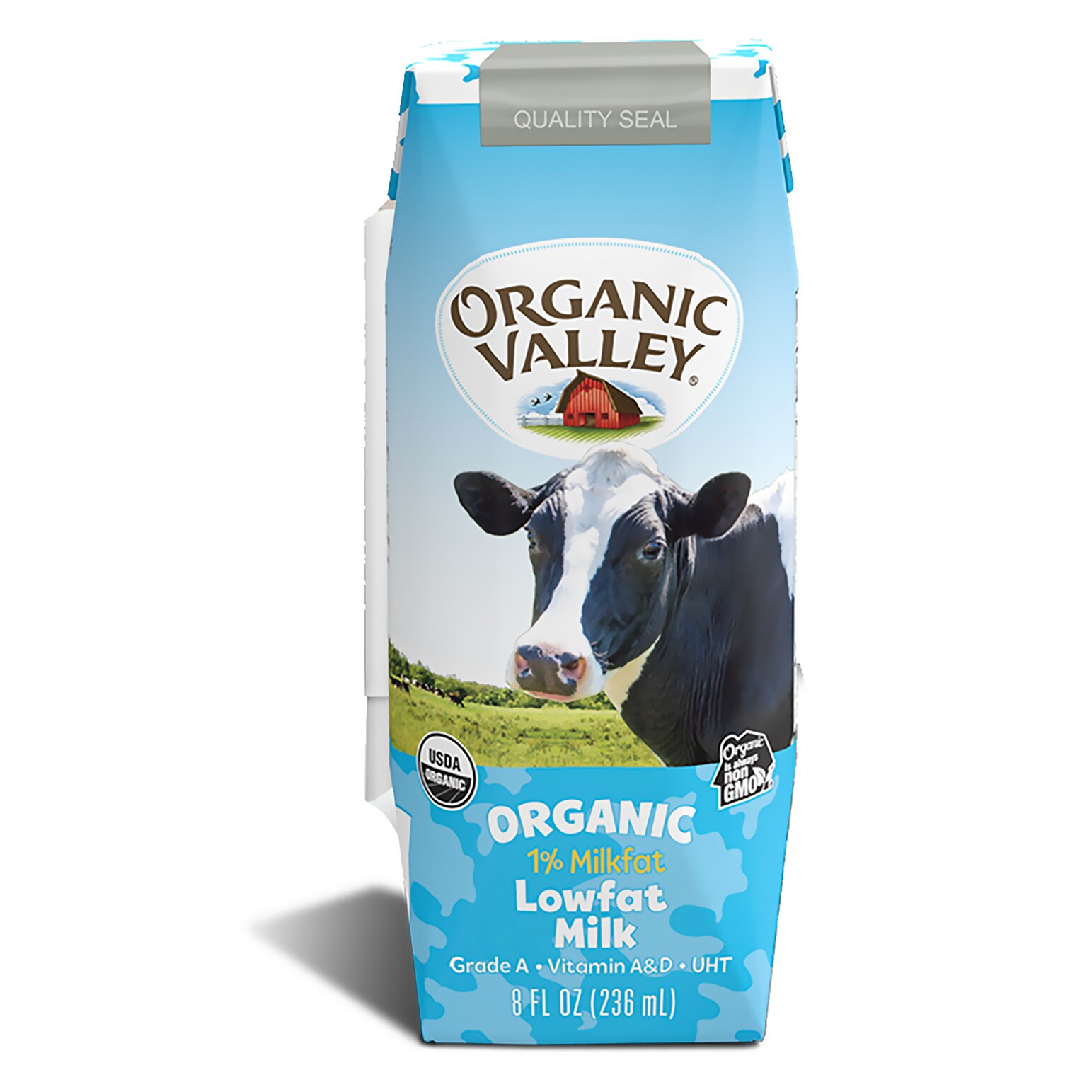 Organic Valley Aseptic Single Serve Milk, 8 Oz, 24/Pack (307-00381)