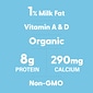 Organic Valley Aseptic Single Serve Milk, 8 Oz, 24/Pack (307-00381)