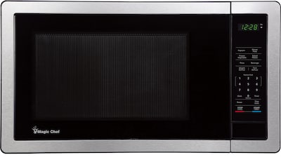 Commercial Chef 1.3 Cu. ft. 1000-Watt Countertop Microwave Oven Stainless Steel