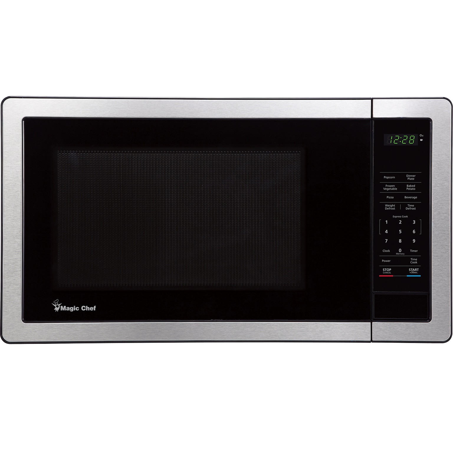 Magic Chef 1.1 cu. ft. Countertop Microwave with Digital Touch, Stainless Steel (MCPMC110MST)