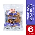 Burry Individually Wrapped Cinnamon Raisin Bagel w/ Cream Cheese, 4.6 Oz, 6/Box (307-00371)