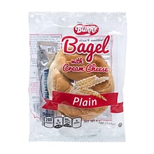 Burry Plain Bagel w/ Cream Cheese, 4.6 oz., 6/Pack (307-00370)