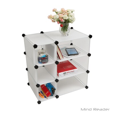 Mind Reader 3CUBE3-WHT Multi-Purpose Magic Cube Storage Organizer, White