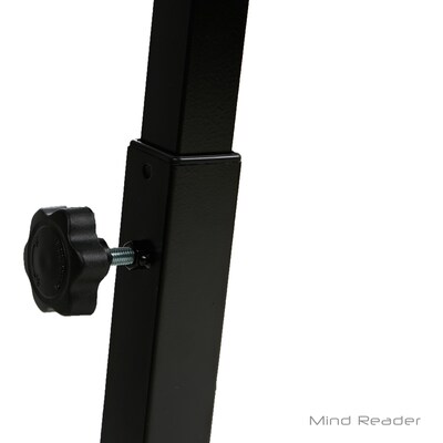 Mind Reader LTCART-BLK Adjustable Standing and Sitting Laptop Cart, Black