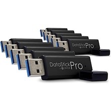 Centon Datastick Pro 128GB USB 3.2 Type A Flash Drive, Black, 10/Pack (S1-U3P6-128G10B)